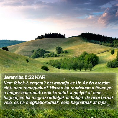 Jeremiás 5:22 KAR Bible Verse Image