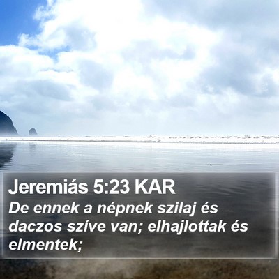 Jeremiás 5:23 KAR Bible Verse Image