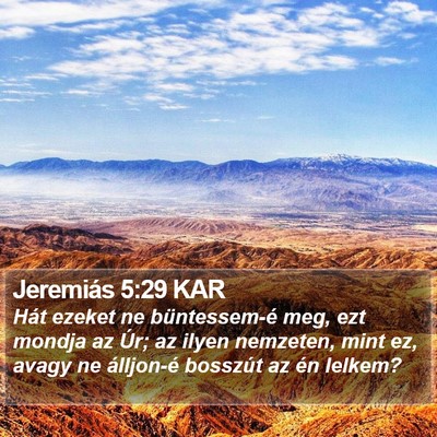 Jeremiás 5:29 KAR Bible Verse Image