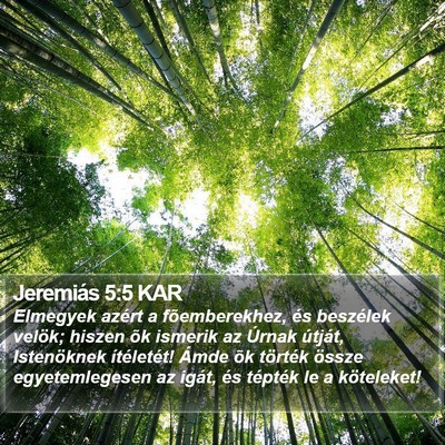 Jeremiás 5:5 KAR Bible Verse Image