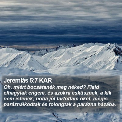 Jeremiás 5:7 KAR Bible Verse Image