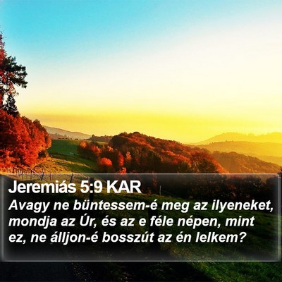 Jeremiás 5:9 KAR Bible Verse Image