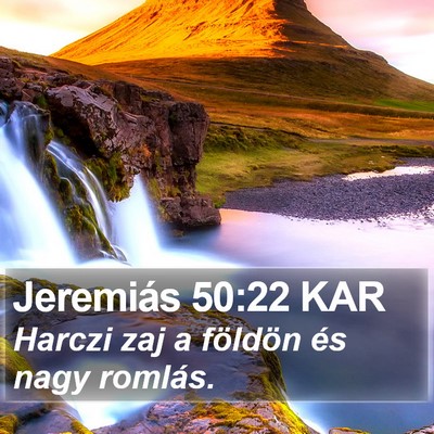 Jeremiás 50:22 KAR Bible Verse Image
