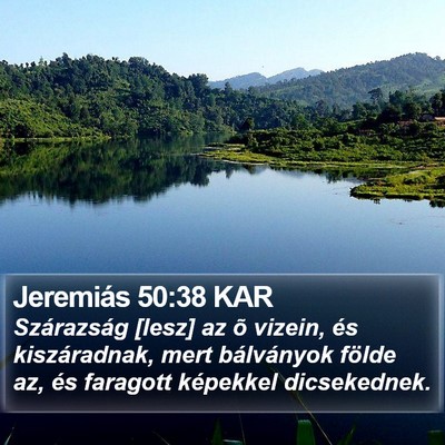 Jeremiás 50:38 KAR Bible Verse Image