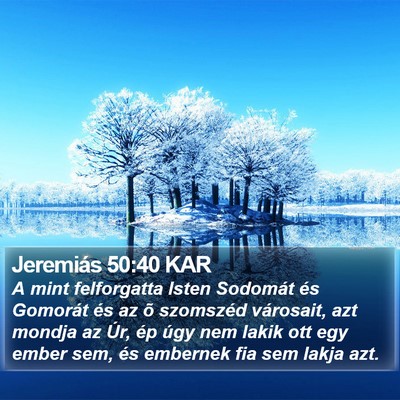Jeremiás 50:40 KAR Bible Verse Image