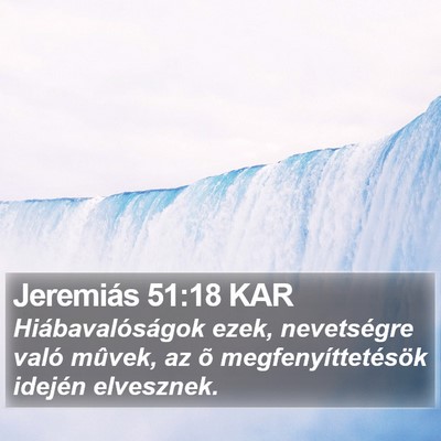 Jeremiás 51:18 KAR Bible Verse Image