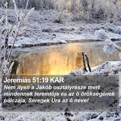 Jeremiás 51:19 KAR Bible Verse Image