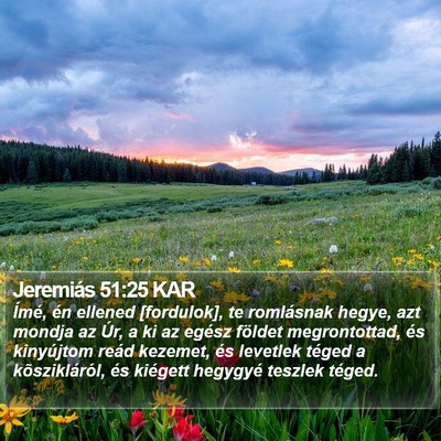 Jeremiás 51:25 KAR Bible Verse Image