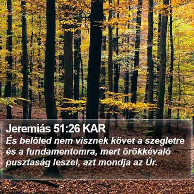 Jeremiás 51:26 KAR Bible Verse Image