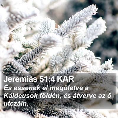 Jeremiás 51:4 KAR Bible Verse Image