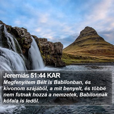 Jeremiás 51:44 KAR Bible Verse Image