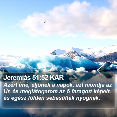 Jeremiás 51:52 KAR Bible Verse Image
