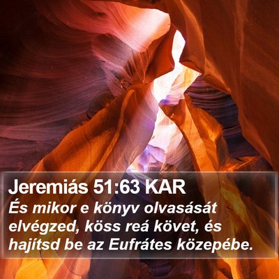 Jeremiás 51:63 KAR Bible Verse Image