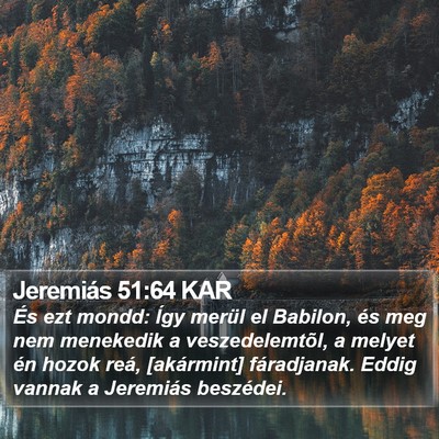 Jeremiás 51:64 KAR Bible Verse Image