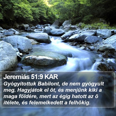 Jeremiás 51:9 KAR Bible Verse Image