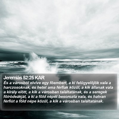 Jeremiás 52:25 KAR Bible Verse Image