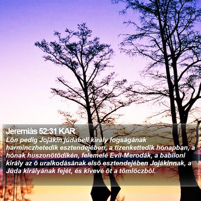 Jeremiás 52:31 KAR Bible Verse Image