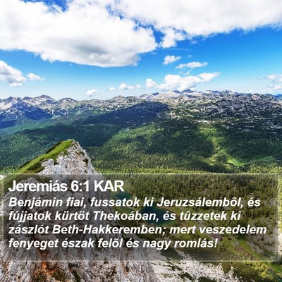 Jeremiás 6:1 KAR Bible Verse Image