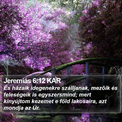 Jeremiás 6:12 KAR Bible Verse Image