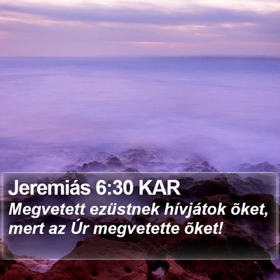 Jeremiás 6:30 KAR Bible Verse Image