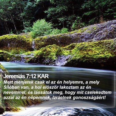 Jeremiás 7:12 KAR Bible Verse Image