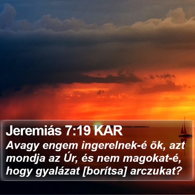 Jeremiás 7:19 KAR Bible Verse Image