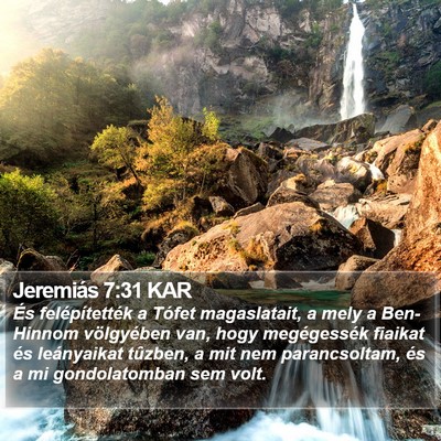 Jeremiás 7:31 KAR Bible Verse Image