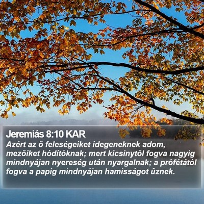 Jeremiás 8:10 KAR Bible Verse Image