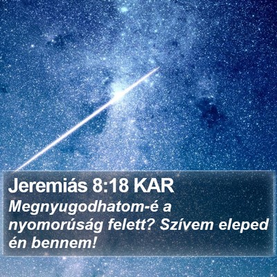 Jeremiás 8:18 KAR Bible Verse Image