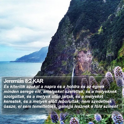 Jeremiás 8:2 KAR Bible Verse Image