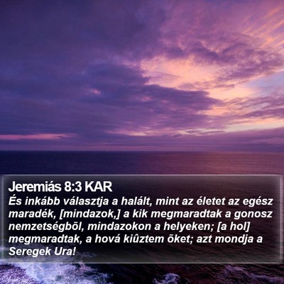 Jeremiás 8:3 KAR Bible Verse Image