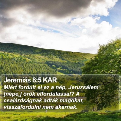Jeremiás 8:5 KAR Bible Verse Image