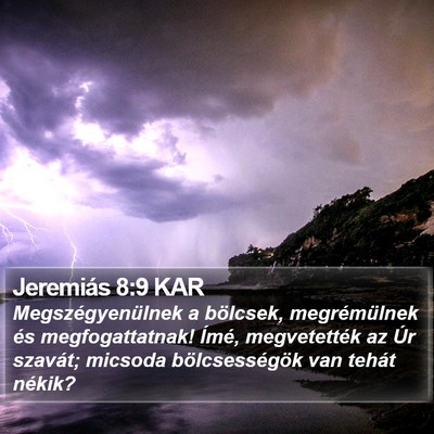 Jeremiás 8:9 KAR Bible Verse Image