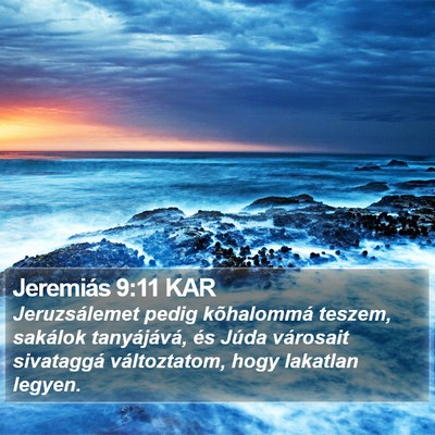 Jeremiás 9:11 KAR Bible Verse Image