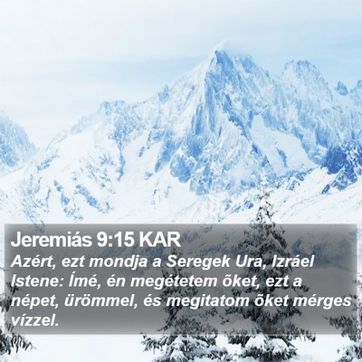 Jeremiás 9:15 KAR Bible Verse Image