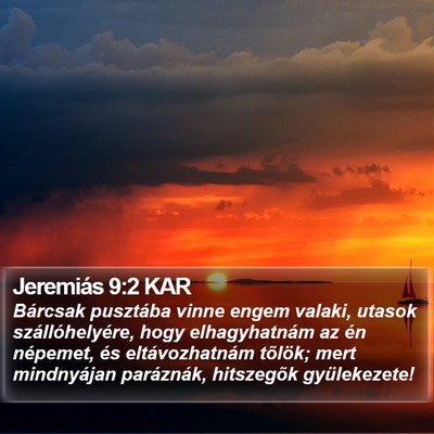 Jeremiás 9:2 KAR Bible Verse Image