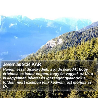 Jeremiás 9:24 KAR Bible Verse Image