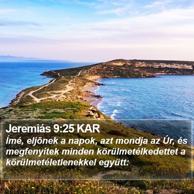 Jeremiás 9:25 KAR Bible Verse Image