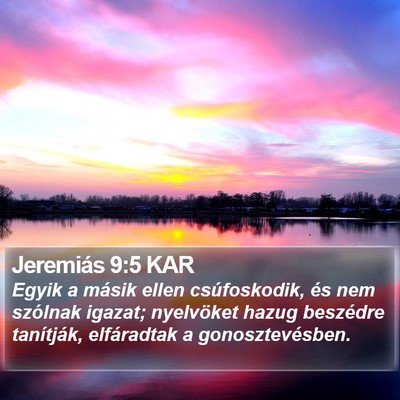 Jeremiás 9:5 KAR Bible Verse Image