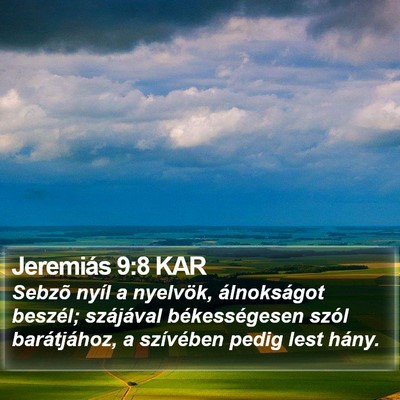 Jeremiás 9:8 KAR Bible Verse Image