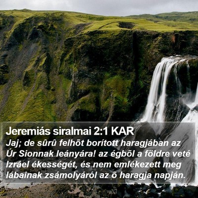 Jeremiás siralmai 2:1 KAR Bible Verse Image