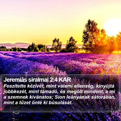 Jeremiás siralmai 2:4 KAR Bible Verse Image