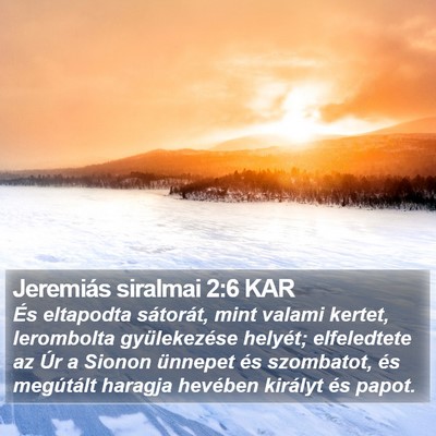 Jeremiás siralmai 2:6 KAR Bible Verse Image