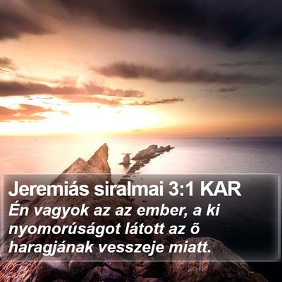 Jeremiás siralmai 3:1 KAR Bible Verse Image