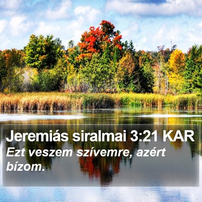 Jeremiás siralmai 3:21 KAR Bible Verse Image