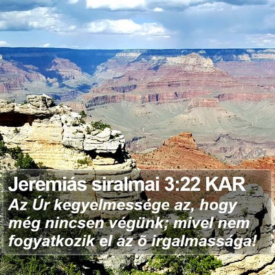 Jeremiás siralmai 3:22 KAR Bible Verse Image