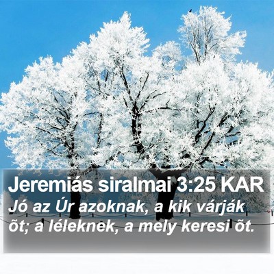 Jeremiás siralmai 3:25 KAR Bible Verse Image