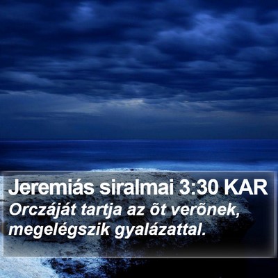 Jeremiás siralmai 3:30 KAR Bible Verse Image