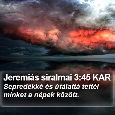 Jeremiás siralmai 3:45 KAR Bible Verse Image