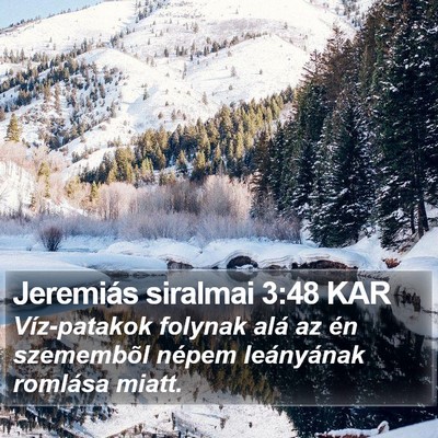 Jeremiás siralmai 3:48 KAR Bible Verse Image